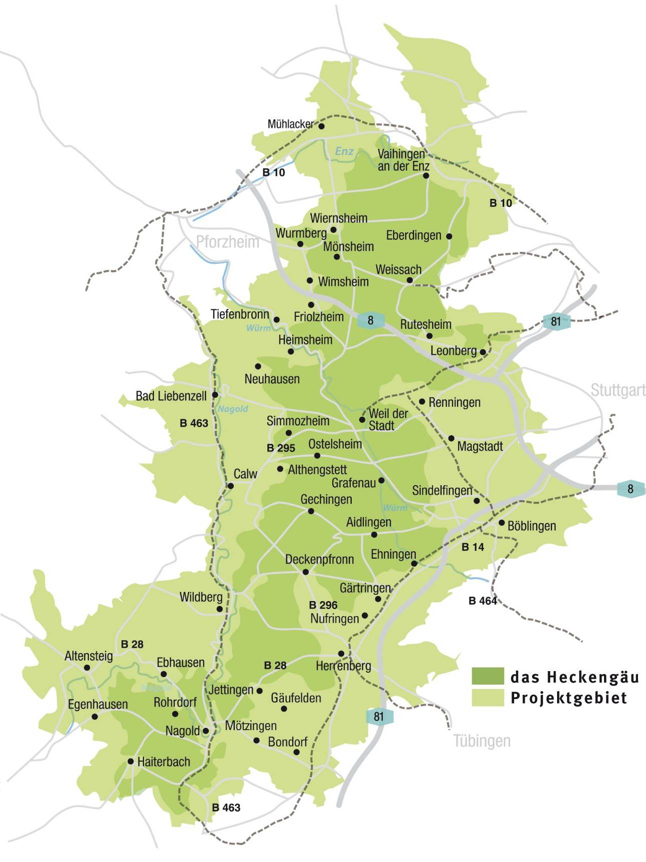  Karte Heckengäu 