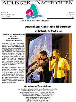 Aidlinger Nachrichten 2012, 1. Halbjahr
